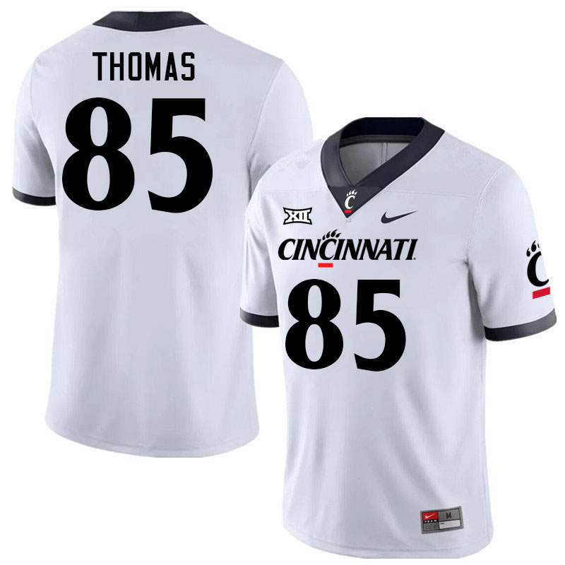 Cincinnati Bearcats #85 Jiair Thomas Big 12 Conference College Football Jerseys Stitched Sale-White
